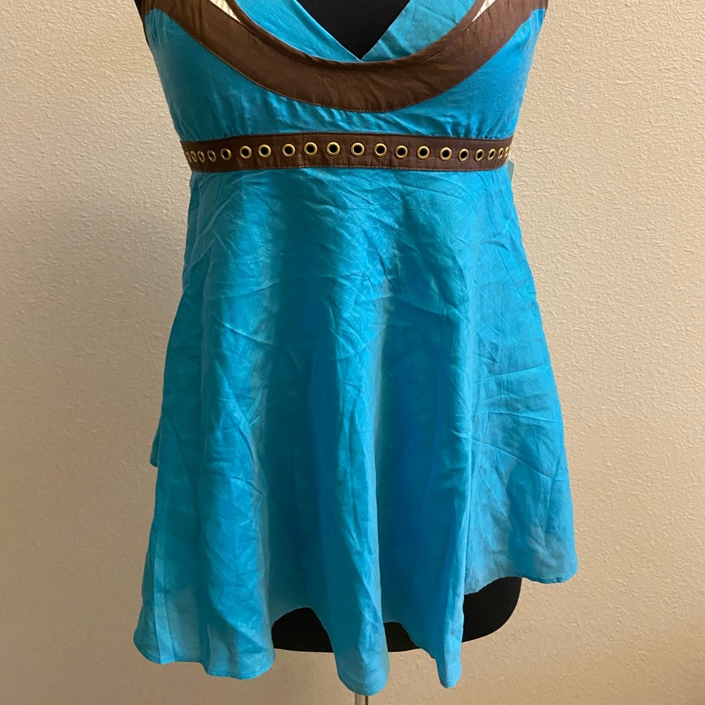 Silk Low back Empire Waist Camisole Tank - Picture 3 of 10
